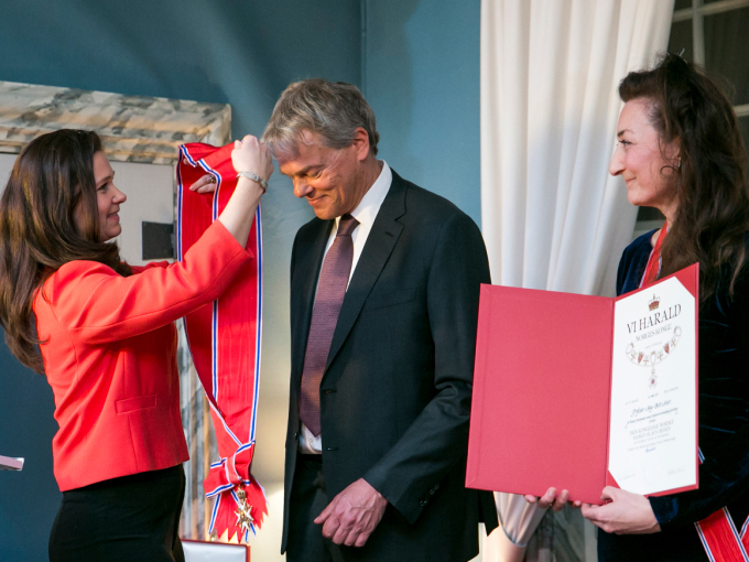 Moser og Moser ble utnevnt til Storkors av den Kongelige Norske St. Olavs Orden i 2018. Foto Christine Schefte, Adresseavisen